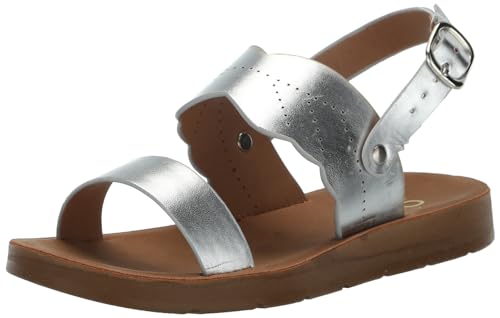 YOKI Girl's Flat Metallic Sandal