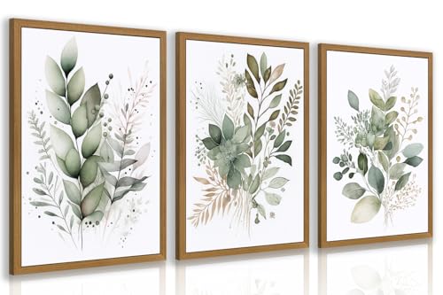 Affiches de salle de bain botaniques vert sauge pour créer un cocon zen