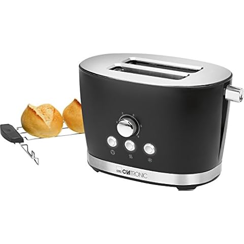 Clatronic TA 3690 2-Scheiben-Toaster mit Brötchenaufsatz Cover