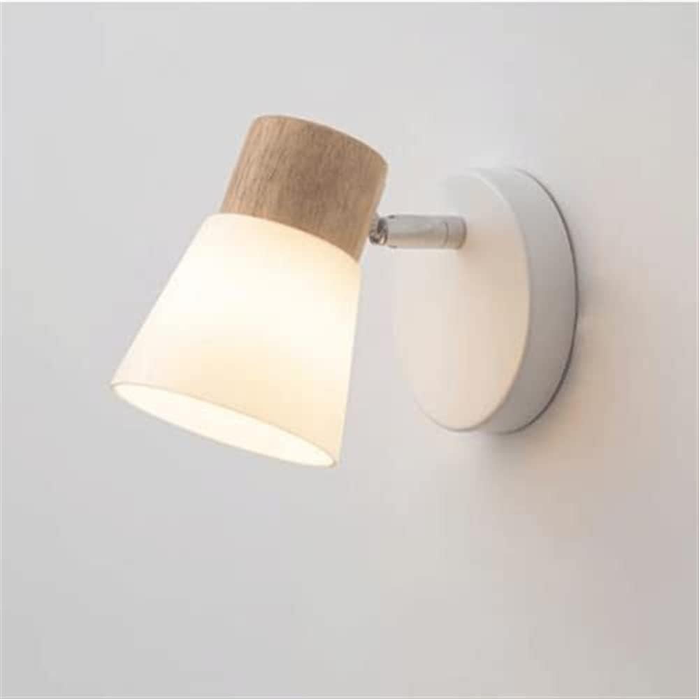 SXECAEPS Wall Lamps Sconces Rubber Wrought Iron Glass Lighting Bedside Sconce Fixture E27 Lighting(12cm)