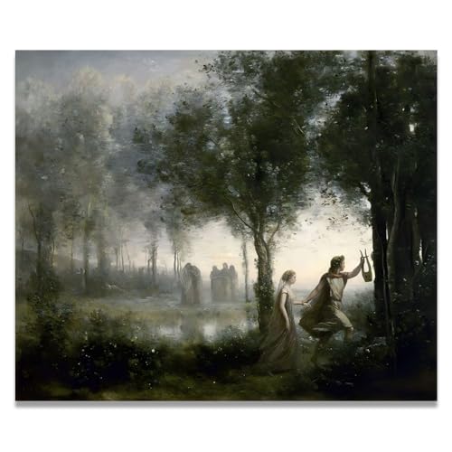 Tableau Paysage Français Retour Des Enfers Impression Vintage Toile 60x72cm