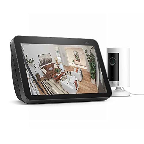 【Amazonデバイスセット買い】Ring Indoor Cam (リング インドアカム) + Echo Show 8 (エコーショー8) 第2世代 チャコール