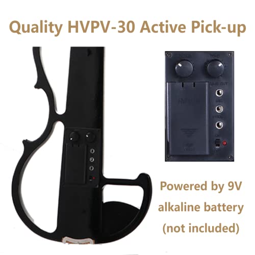 Mirio W282101YTA20957-BLK Electric Violin 4/4 Full Size,Mirio Black Silent Electric Violins thumb #4