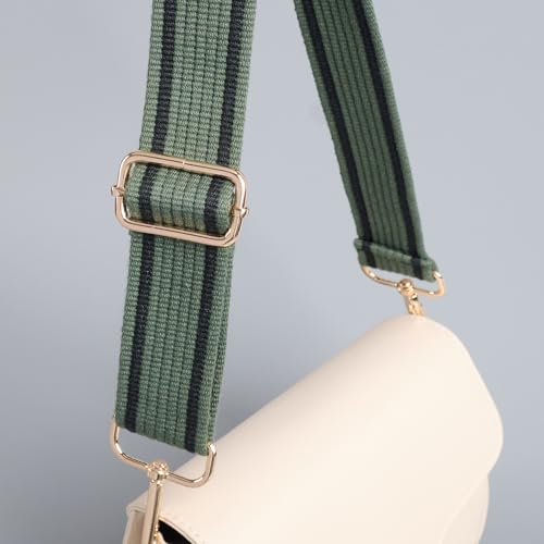 Image of chushui Woven Stripe Purse Straps,Replacement Crossbody Wide Shoulder Adjustable Strap for Bag Handbags