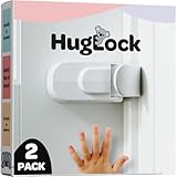Huglock - The Snap-On Door Lock Kids Can't Reach or Defeat - No Tools or Adhesives Required - Works With Door Knob, Lever or Handle - Childproof Safety Locks are Toddler, Baby and Child Proof (2 pack)