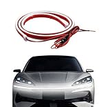 Auto Tagfahrlicht für Suzuki MR Wagon Reno S-Presso Samurai,Lichtleiste Motorhaube LED Haube Licht Streifen Flexible Streifen Licht Dynamisches Scan-Start-Up-Hoodbeam,white-120cm