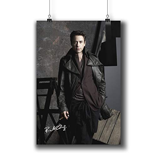 Robert Downey Jr Actor Movie Photo Poster Prints 191-013 Reprint Signed,Wall Art Decor for Dorm Bedroom Living Room (A4|8x12inch|21x29cm)