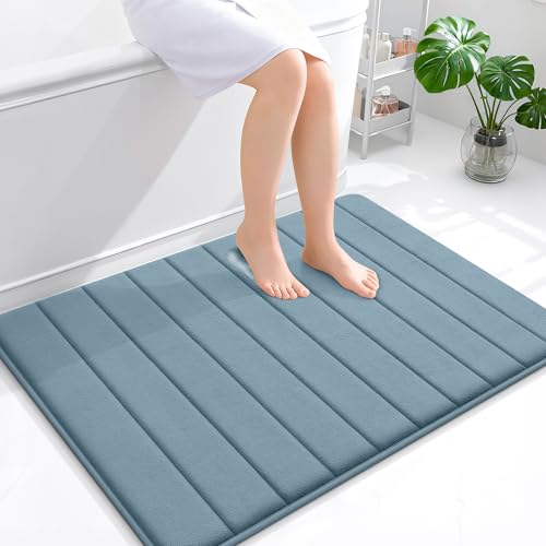 OLANLY Memory Foam Bath Mat 40x32, Super Soft Absorbent Bathroom