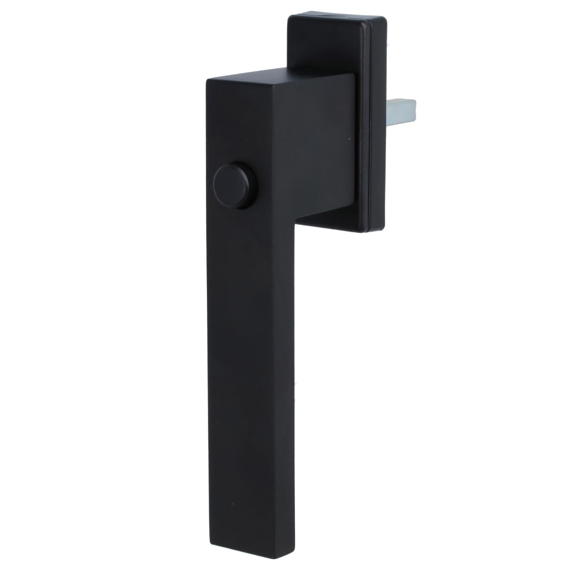 MS Beschläge Design Fenstergriff exklusives Design 45° Rasterung Fensterbeschlag eckig Dreh- Kipp Fensterolive Aluminium Schwarz (eloxiert - matt, Knopf)