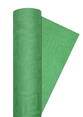 Ciao - Nappe Papier Rouleau damassé (120 cm x 7 m), Vert