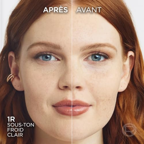 L'Oréal Paris - Poudre Fondante Perfectrice Bienfaisante - Enrichie en Pigments Minéraux & Acide Hyaluronique - Tous les Types de Peaux - Accord Parfait - Teinte : Ivoire Rosé (1.R) - 9 g