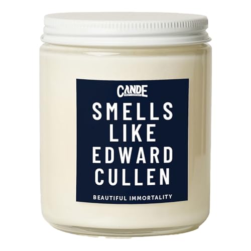 CE Craft - Smells Like Edward Cullen Scented Candle - Midnight Musk Scent - Gift for Her, Celebrity Prayer Candle, Robert Pattinson Gift, Scented Soy Wax Candle, 8 oz Handpoured