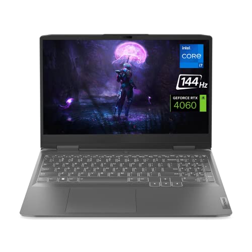 Image of Lenovo LOQ Gaming Laptop, NVIDIA GeForce RTX 4060, Intel 13th Gen i7-13700H, 15.6 inch FHD 144Hz Display, 64GB DDR5 RAM, 2TB PCIe SSD, Webcam, HDMI, RJ45, Backlit KB, Wi-Fi 6, Windows 11 Home, Grey