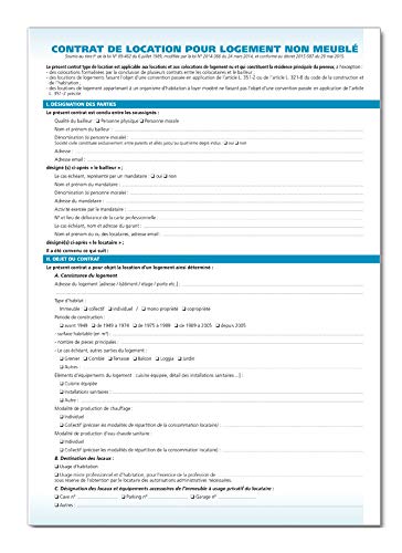 Kit de Location Pour Résidence Principale - Non Meublée - M103