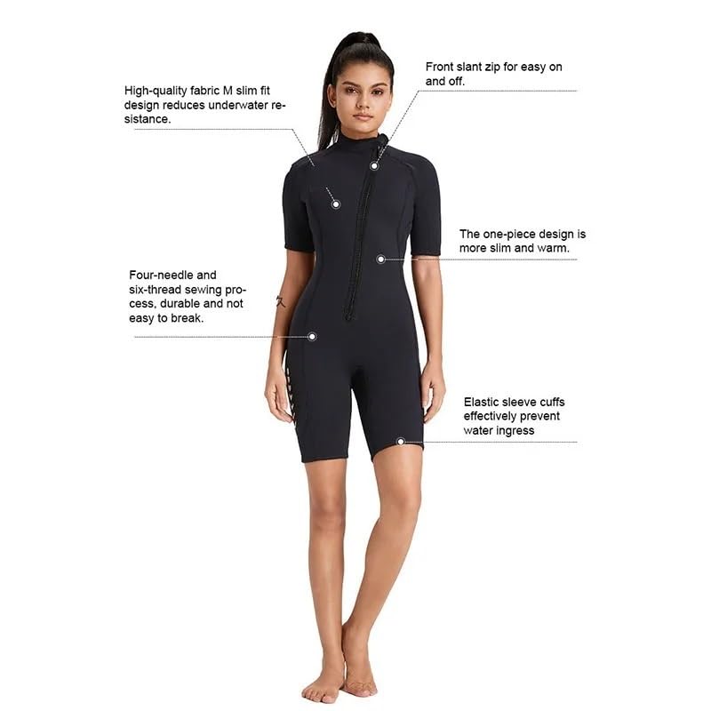 Combinaisons De PlongéE Muta da uomo 3 mm, costume bagno caldo, tuta sub, apnea, manica corta, surf, snorkeling, donna