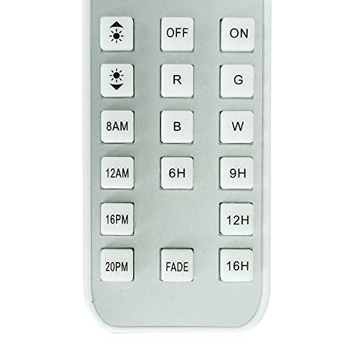 Image of Upgraded Remote Control Aquarium Light 48-60 inch Multi-Color LED Hood Lamp Dimmable Timing for Freshwater Marine Plant Fish Tank Light Foldable Decorations (24 inch+24 inch)