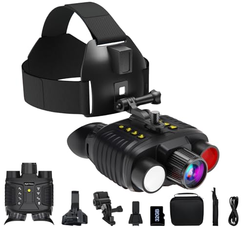 Gafas de visión nocturna 4K con batería de 4500 mAh y zoom digital 8X para adultos