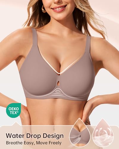 Image of LetsJoli Wireless Bras for Women No Underwire Jelly Bras Seamless Push Up Full Coverage Bralettes Comfortable Everyday Bra