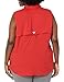 Columbia Women's Tamiami Sleeveless Shirt, Red Hibiscus, Medium