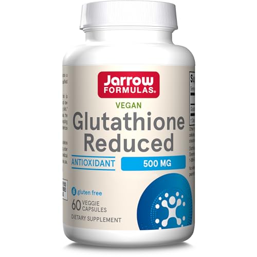 Jarrow Formulas, L-Glutathion, 500mg, Hautement Dosé, 60 Capsules...