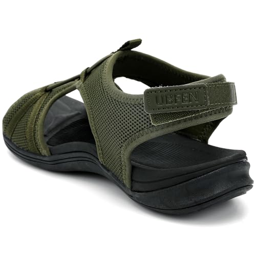 Image of UBFEN Womens Hiking Sandals Comfortable Walking Sandals Summer Sport Breathable Arch Support