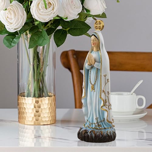 Statue de Mère Marie mini sculpture décoration maison église table - 4