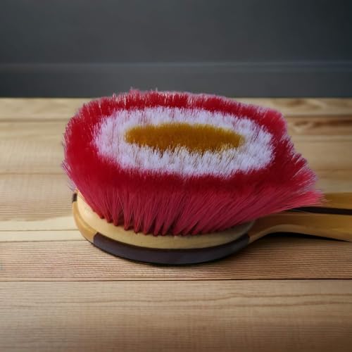 Image of Wooden Long Handle Soft Bristle Multipurpose Dusting Cleaning Brush for Sofa, Clothes, Blanket, Curtains, Home, and Household Cleaner Brushes (M4)