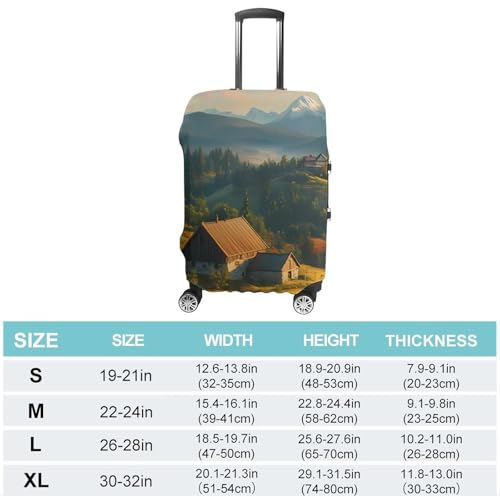 Carpathian Mountains Ukraine Travel Luggage Cover Suitcase Protector Baggage Covers for Men Women M2