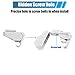 X AUTOHAUX 1pcs Sun Visor Support Clip Retainer 5VW09MS7AA for Jeep Renegade 2015-2018 Sun Visor Support Clip Holder Bracket Hanger Plastic Gray Anti Vibration
