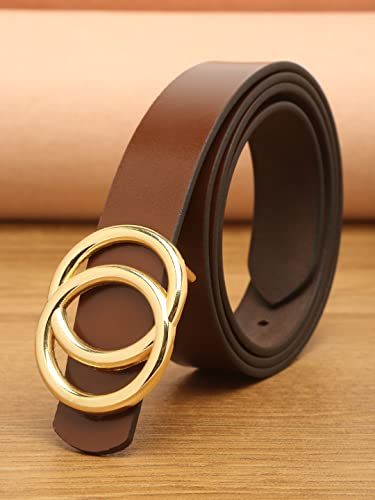 Image of TEAKWOOD LEATHERS Leather Belt for Women Belts Regular Fit Casual Formal Dress Jeans & Fashion Ladies Belts for Women Belts Regular Fit Belt Any Season | Fashion Belt for Women | T BT W 01