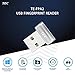TEC Mini USB Fingerprint Reader for Windows 11/10 Hello, TEC TE-FPA2 Bio-Metric Fingerprint Scanner PC Dongle for Password-Free and File Encryption, 360° Touch Speedy Matching Security Key