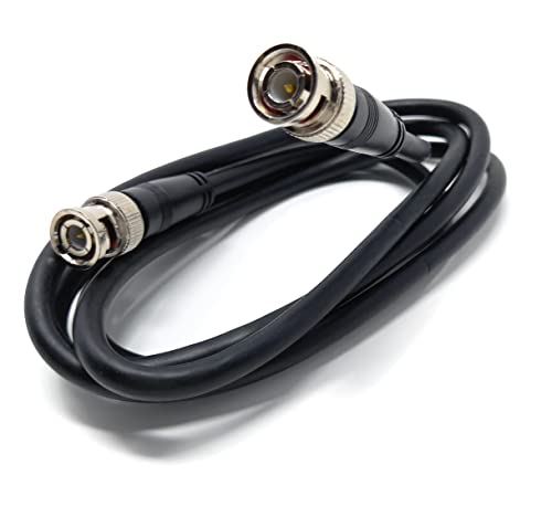 DRUT 1.5m, BNC to BNC Cable Lead, Coaxial RG59/RG59U 75ohm for CCTV Video Camera Male to Male Plugs (5ft)