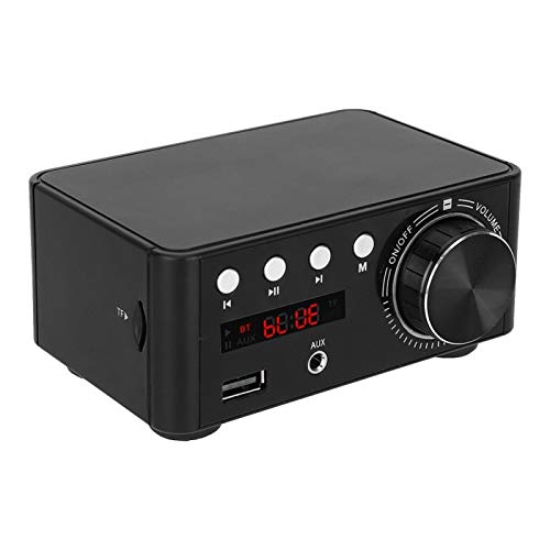 Amplificador estéreo, amplificador de áudio Bluetooth 5.0 para AMP para engenheiros(black)