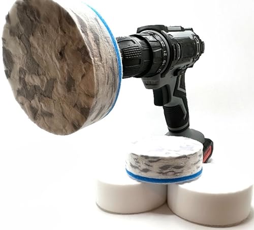 Image of 3.5 inch Drill Powered Magic Sponge & Scour Eraser Kit with Drill Attachment
