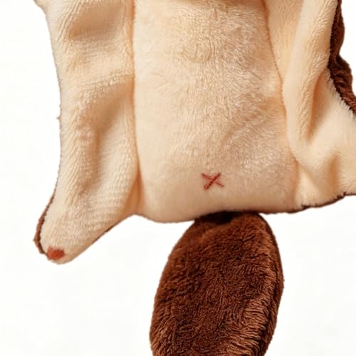 Porte-clés écureuil de 10 cm en velours doux pour décoration de sac