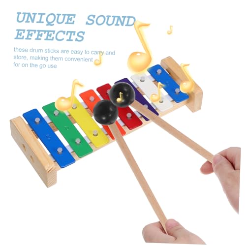Baquetas para percusión multicolor 24x2.2 cm miniatura 5