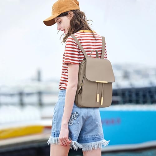 KKXIU Leather Backpack Purse for Women