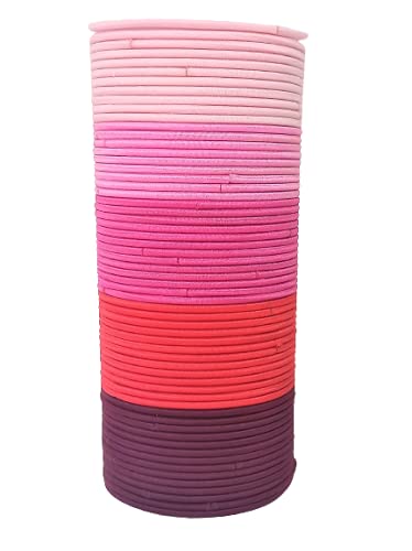 HoneyLush 50 pc Unique Assorted Pastel Colors Elastic Sleek Thin Rubber Bands, Ponytail Holders, Hair Ties For Women & Girls (Pack of 50pcs, 10 bands of each) (B098XW9YPX) Amazon Price History, Amazon Price Tracker