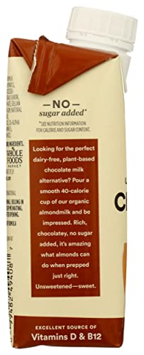 Image of 365 by Whole Foods Market Organic Chocolate Unsweetened Almond Milk, 8 FZ