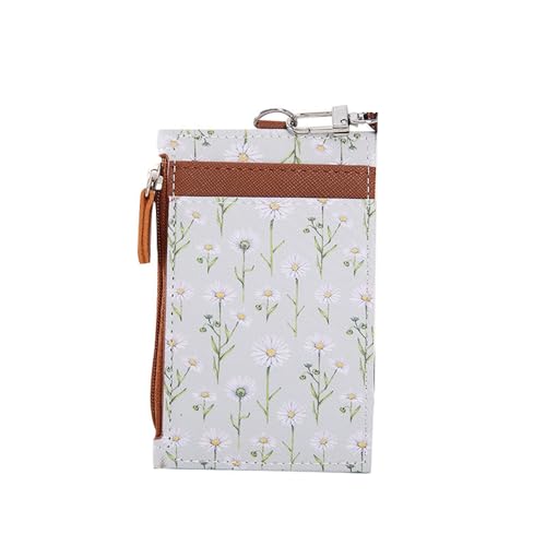 Multifunctional Card Holder, Ultra-thin Wallet with Lanyard, Credit Card Holder, Cute Small Zipper Front Pocket Wallet