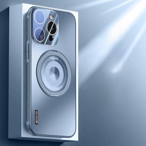 冷却 iPhone 14 Pro Max ケース MagSafe対応 放熱 薄型 多機能360度回転スタンド 縦横両対応 メッシュケース ワイヤレス充電対応 耐衝撃 いphone 14 Pro Max カバー 内蔵スタンド リング付き スマホ冷却 放熱 ア