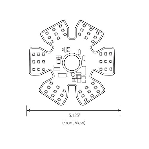 Lámpara LED azul ultra delgada Hex 54, función dual miniatura 2