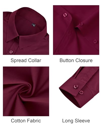 Image of J.VER Button Down Shirts for Women Stretch Collared Cotton Long Sleeve Dress Shirt Business Casual Blouse for Work