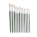 XYZMDJ 12 peintures acryliques Brosse Pointe Pinceau Pinceau Nylon tête Aquarelle Pinceau for Peinture Acrylique