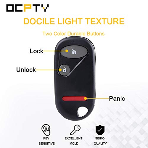 OCPTY 2X Keyless Entry Remote Control Key Fob 3 Button Transmitter Replacement for 01 02 03 04 05 06 07 for Honda for Pilot for Civic NHVWB1U523 - Image 5