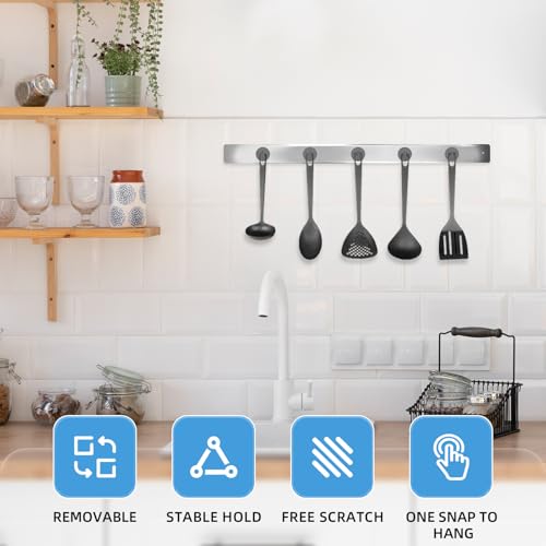 Image of Neosmuk Magnetic Hooks Steel Tube Design for Cruise,100lb+ Grey,10 Pack | Cruise Ship Essentials,Heavy Duty Magnett Hooks for Cabins, Refrigerator, Grill, Hanging, and Travel Extra Strong Must-Haves