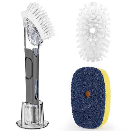 RIMAY Dish Scrubber Set with Brush & Sponge