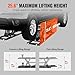 VEVOR Portable Car Lift - 5,000 LBS Capacity, Extended-Length Plates, 25.6
