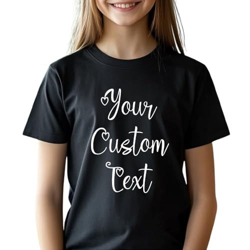 Custom Text T-Shirt, Personalized Shirts with Your Text, Shirts With Your Own Text Idea, Colorful Text Idea Tshirt