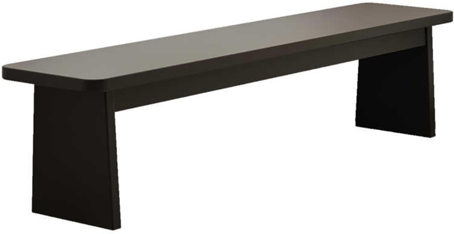 Farmhouse Indoor Wooden Living Room Dining Bench, Style Wooden Dining Bench for Indoor Use, Modern End of Bed Bench, for Dining Table Entryway Narrow Farmhouse Kitchen Bench(140cm/55.1in)